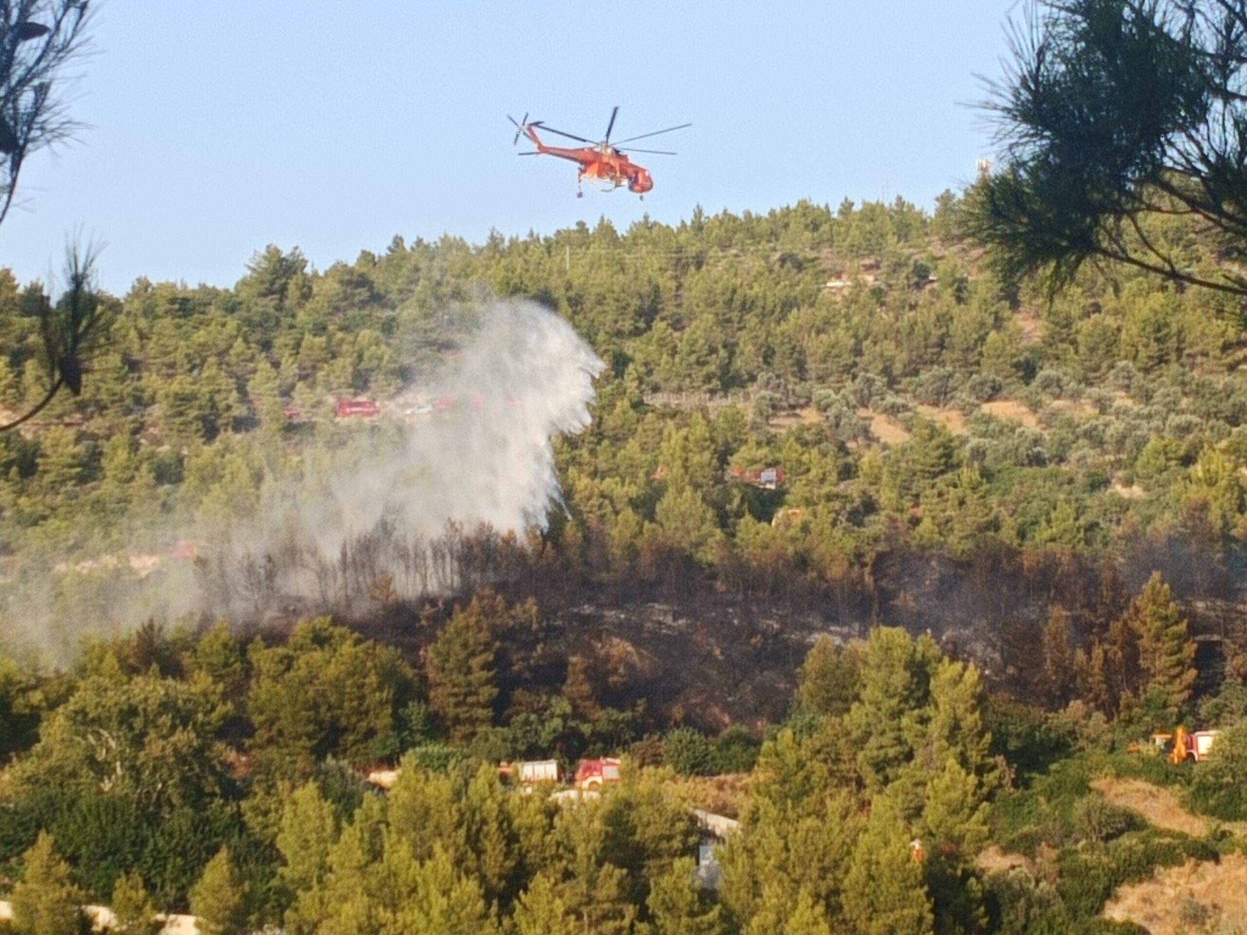 Έσβησε η πυρκαγιά στο Μαρκόπουλο Ωρωπού – Το OROPOS REPORT στο σημείο από την πρώτη στιγμή!